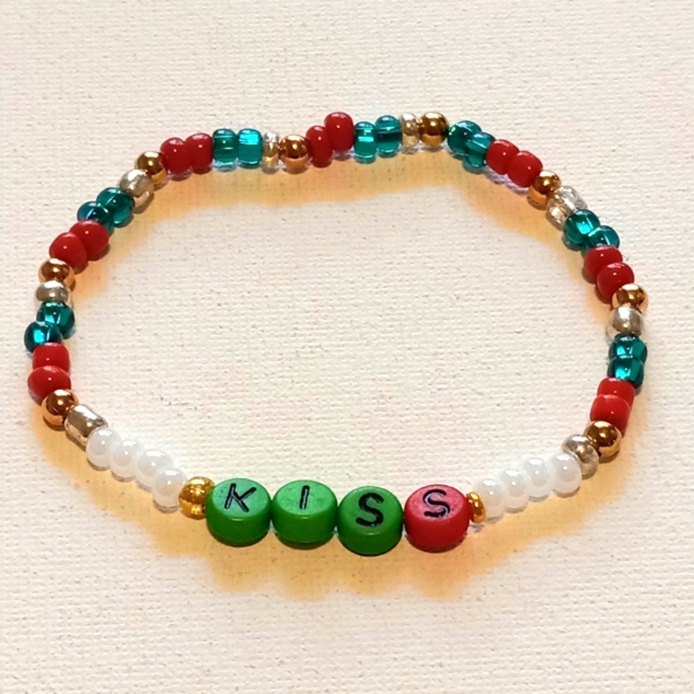 Christmas "KISS" Bracelet